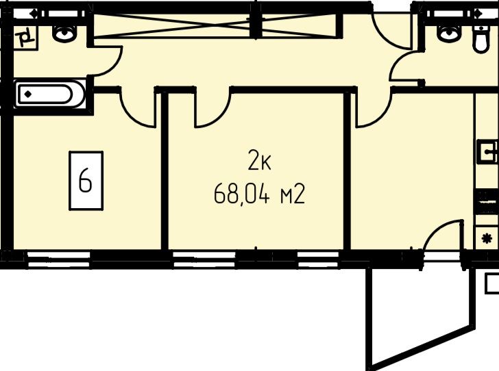 2-rooms apartment apartment by the address (area 68 m²) - Atlanta.ua - photo 13