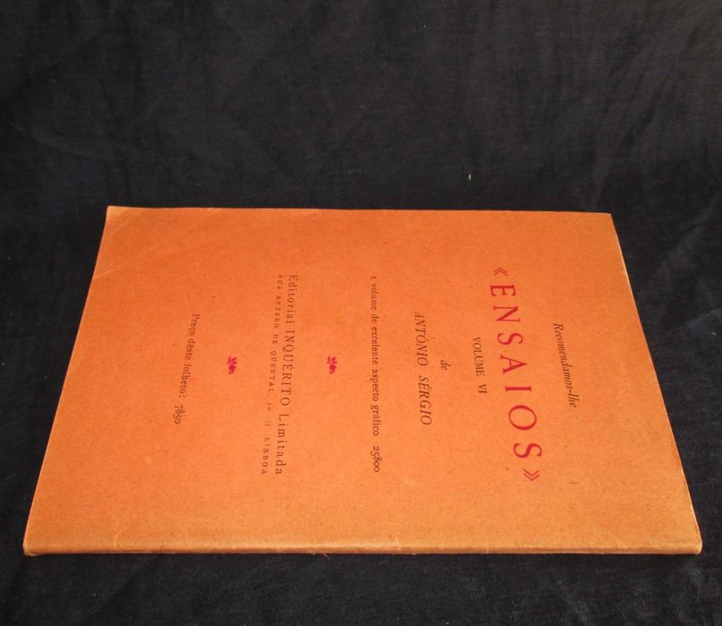 Livro Confissões de um Cooperativista António Sérgio