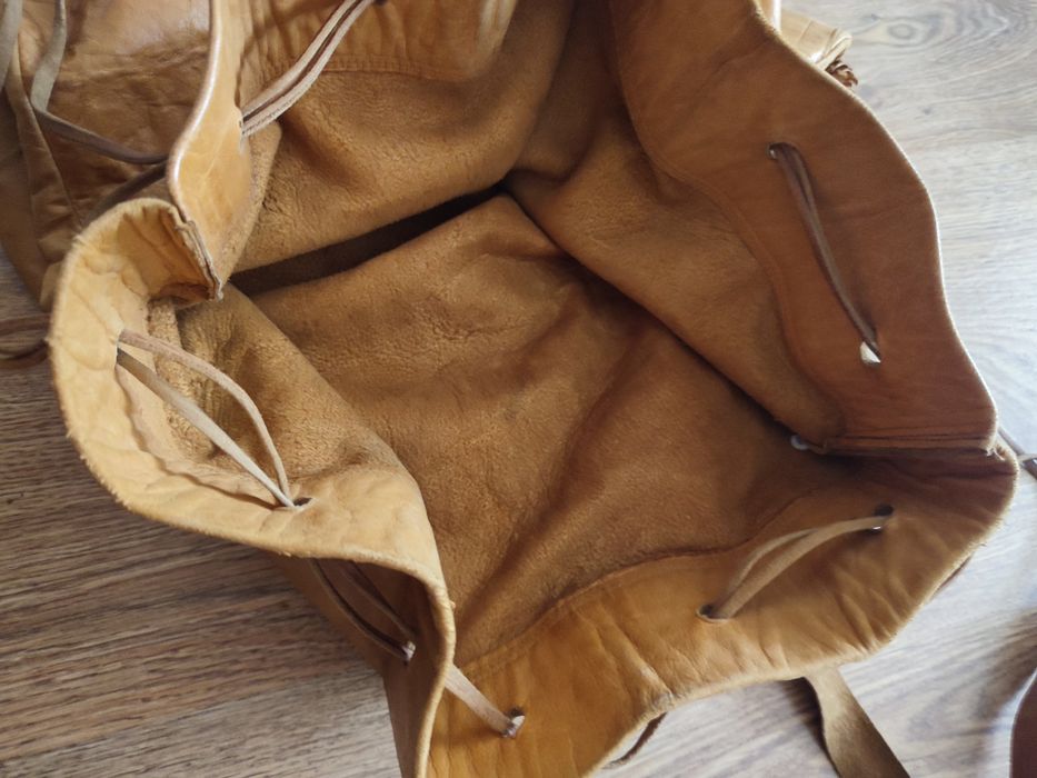 Кожаный вещевой мешок