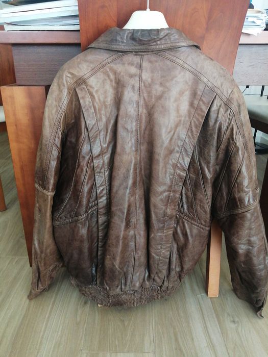 Casaco Blusão Cabedal puro!	Como novo !!*