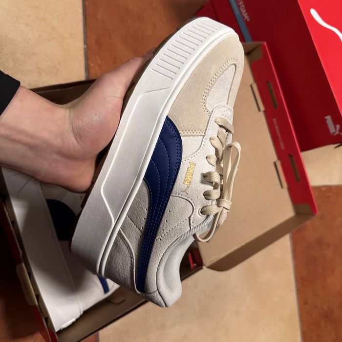 Puma Court Suede Beige/Blue