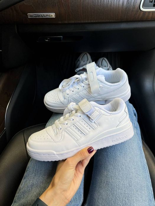 Кросівки Кроссовки Adidas Forum Low White Белый Білий Кросовки Демісезон