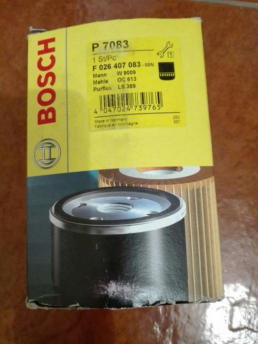 Filtro óleo bosh boxer jumper ducato e canter