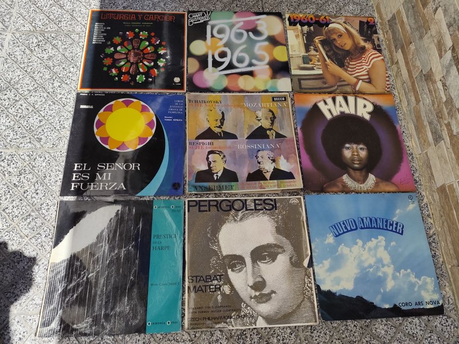 Trinta discos em vinil