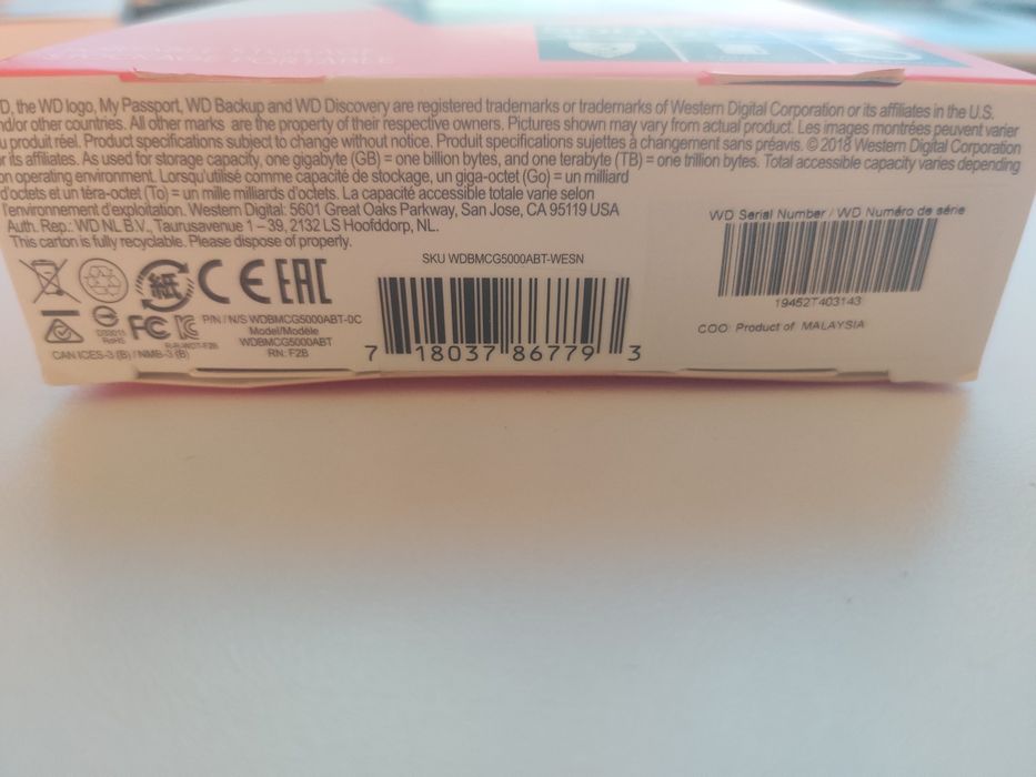 Зовнішній SSD WD 500Гб