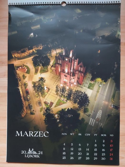Kalendarz - Lębork 2024, zdjęcia, 42×60cm