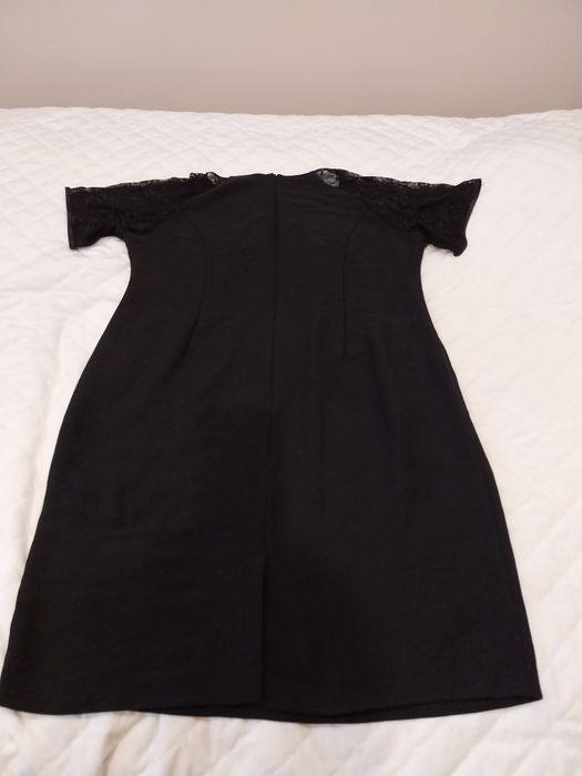 Świetna sukienka damska, czarna w rozmiarze plus size