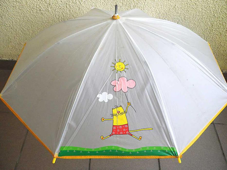 Зонтик - трость  с принтом   БУ