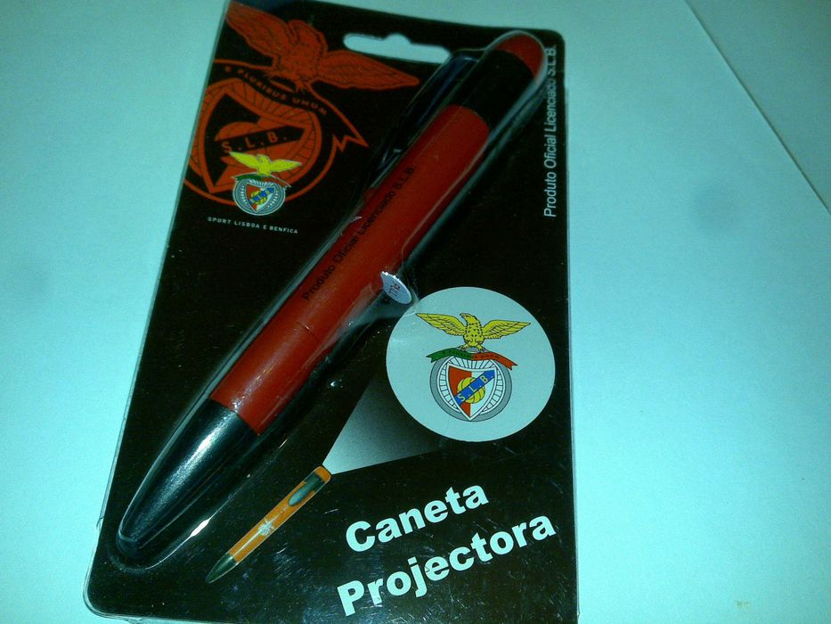 benfica (caneta projectora - produto oficial licenciado) novo
