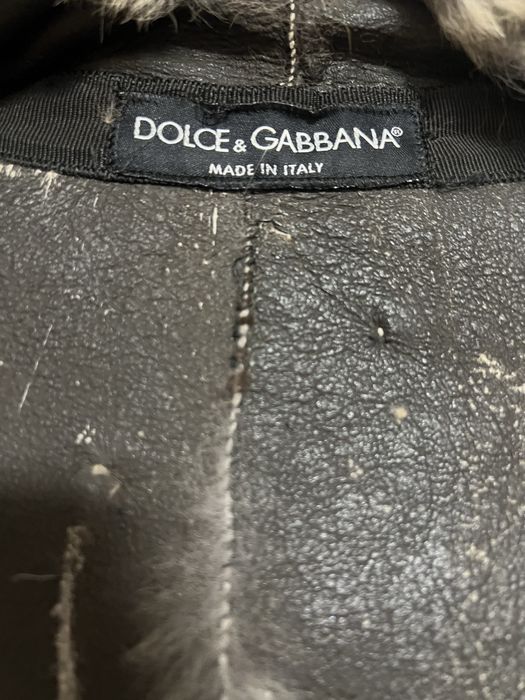 dolce&gabbana rare leather jacket