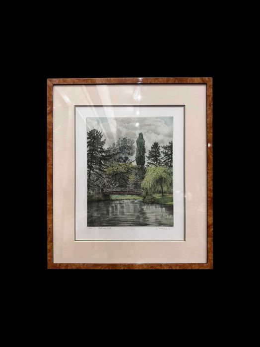 Litografia barwna numerowana podpisana Roger Hebbelinck !! Warszawa !!