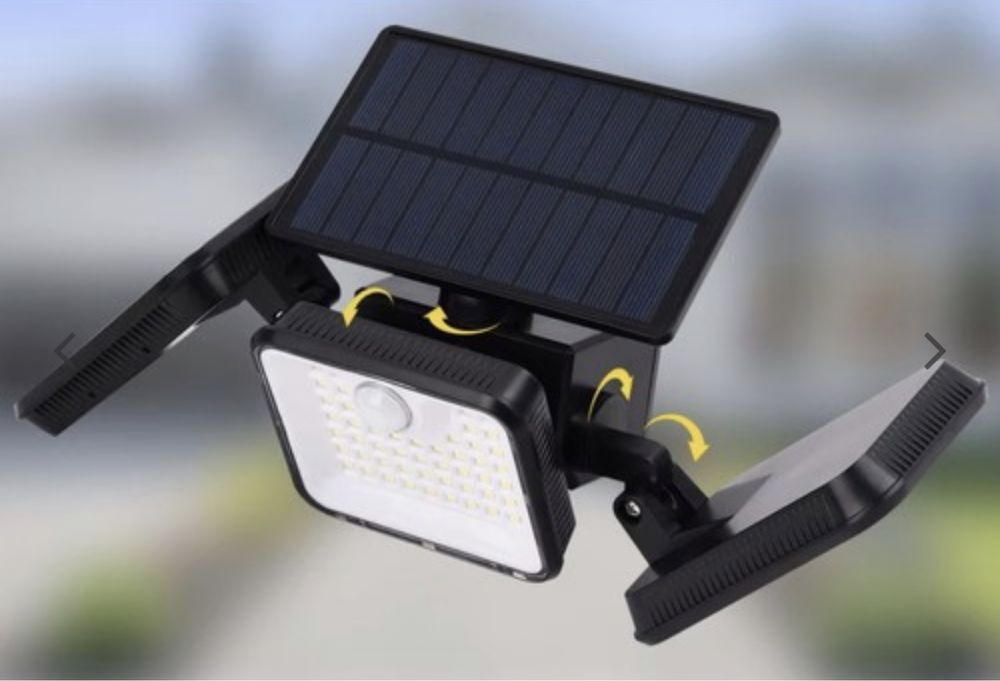 Lampa solarna led mocna potrójna