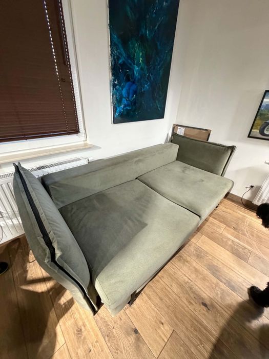 Kanapa/sofa z funkcją spania i schowkiem – stan idealny – Toruń