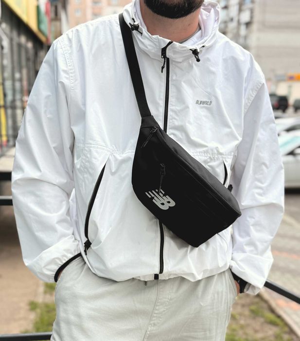 Бананка NB Streetline Cordura чорна 4 л Cordura 1000D з фурнітурою YKK