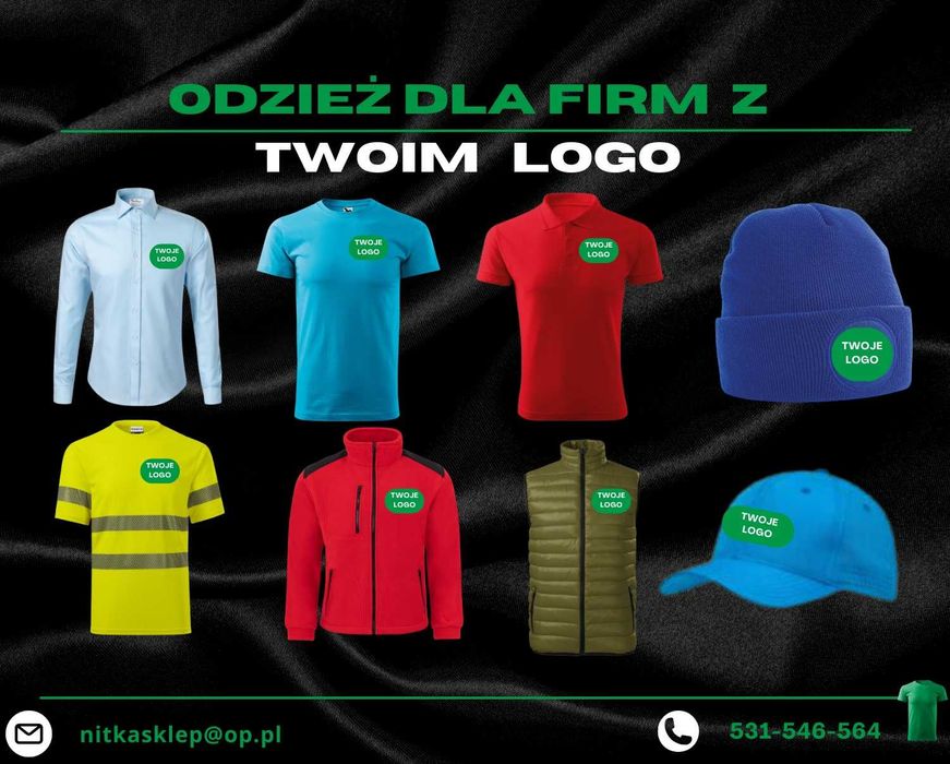 Odzież firmowa z logo, Koszulki z nadrukiem