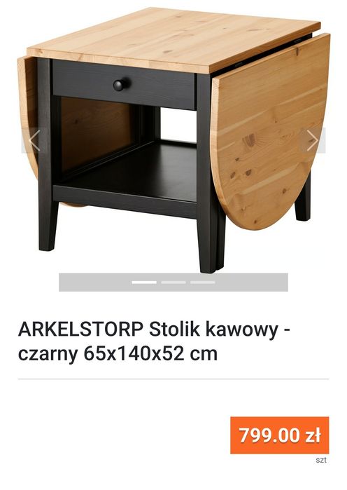 Stolik  Stół Ikea CENA OSTATECZNA Plus Gratis Stolik Kawowy