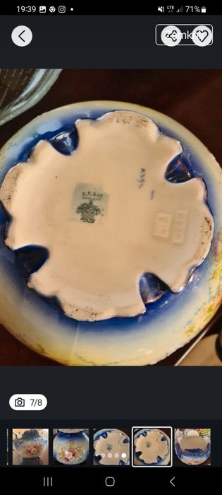Porcelanowa Oslonka ręcznie malowana