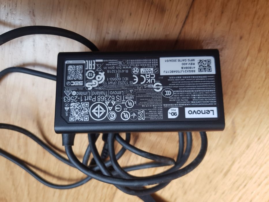 Carregador Lenovo 65w USB-C NOVO