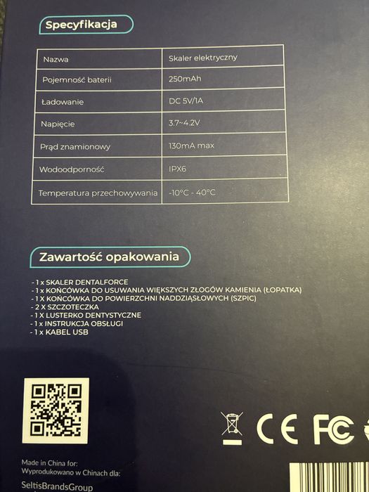 Skaler dentystyczny DentalForce Szczoteczka soniczna