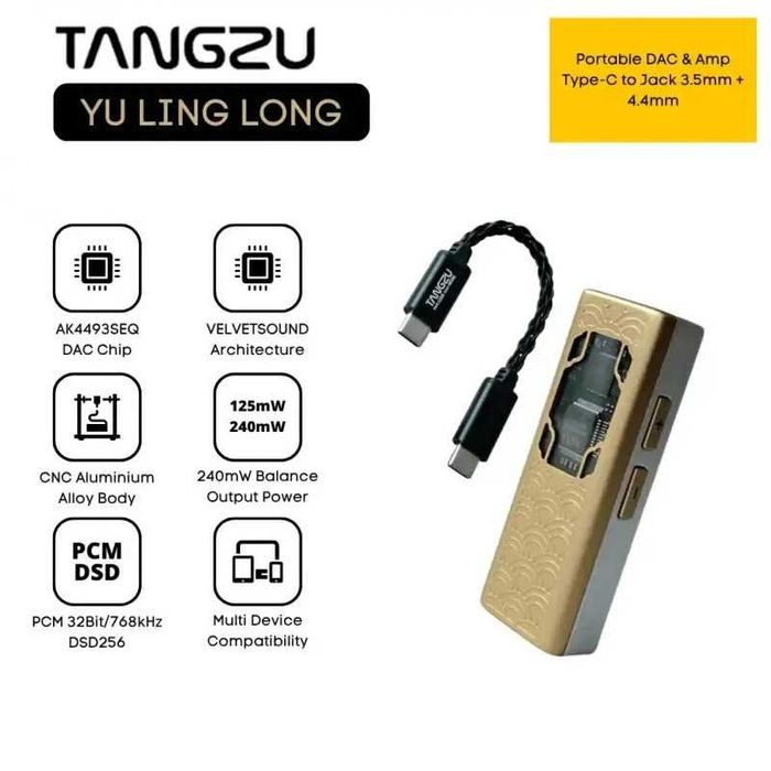 ‼️ TANGZU Yu Ling Long - ЦАП DAC усилитель для наушников AKM AK4493SEQ