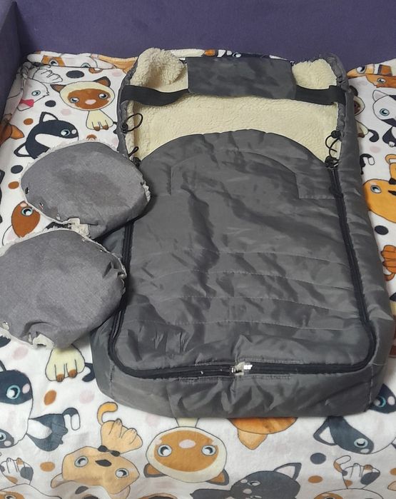 Конверт детский серый