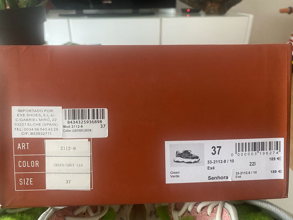 Sapatilhas EXE SHOES verde 37 como novas