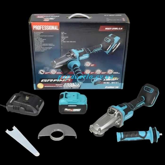 Акумуляторна болгарка Grand МШУ-20BL/LH