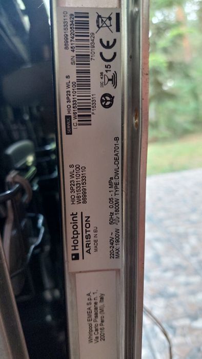 Zmywarka Whirlpool czesci