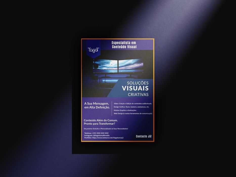 Especialista em Multimédia: Vídeo, Design e Motion Graphics.