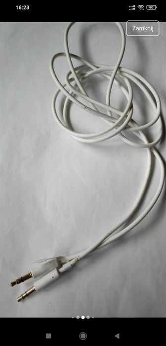 Zestaw kabli minijack USB kabel internetowy.