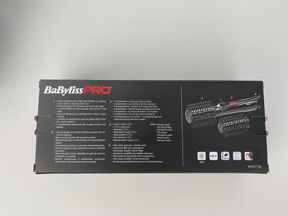 Escova Modeladora Rotativa BaByliss PRO Rotating 800 Hot Air Styler
