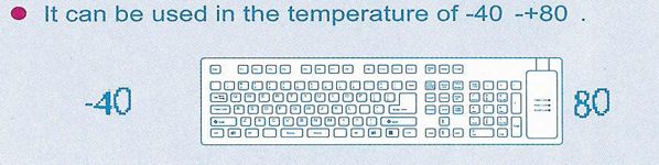 Klawiatura wodoodporna - możliwość dezynfekcji!!!