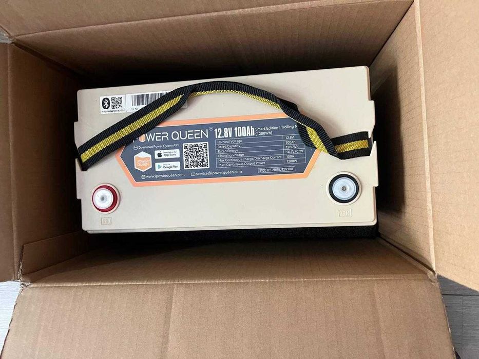 Акумулятор LiFePO4 12V 100Ah Power Queen Smart Bluetooth LOW-TEMP