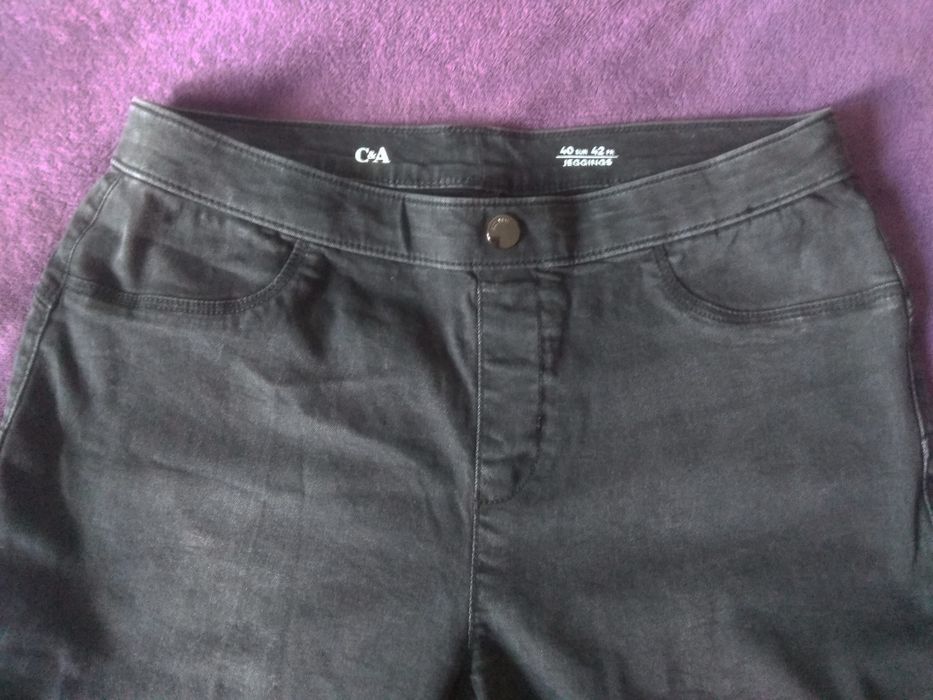 Nowe spodnie rurki jeggins C&A szare