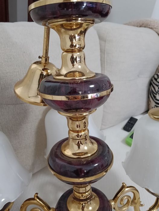 Conjunto Candeeiro tecto e 2 candeeiros de cabeceira Vintage