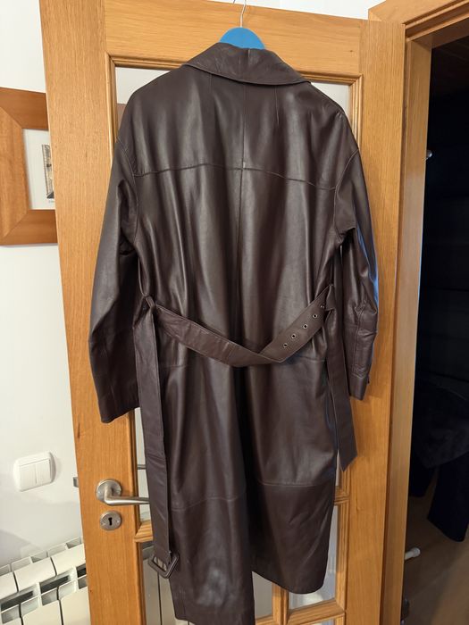 Casaco de pele comprido