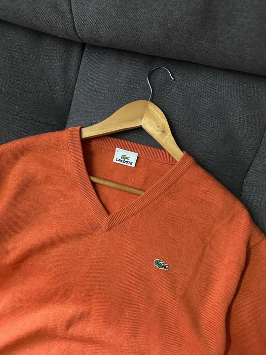 Винтажный шерсятной свитер Lacoste