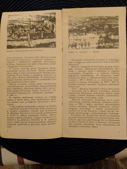 Przewodnik, broszura pt. Jeden dzień w Przemyślu. PRL