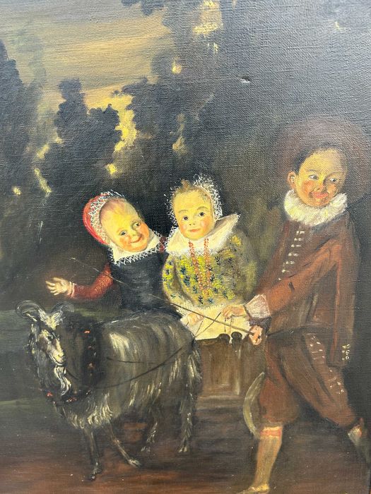 Obraz z dziećmi i koniem #9010 Stylowy Węgrów