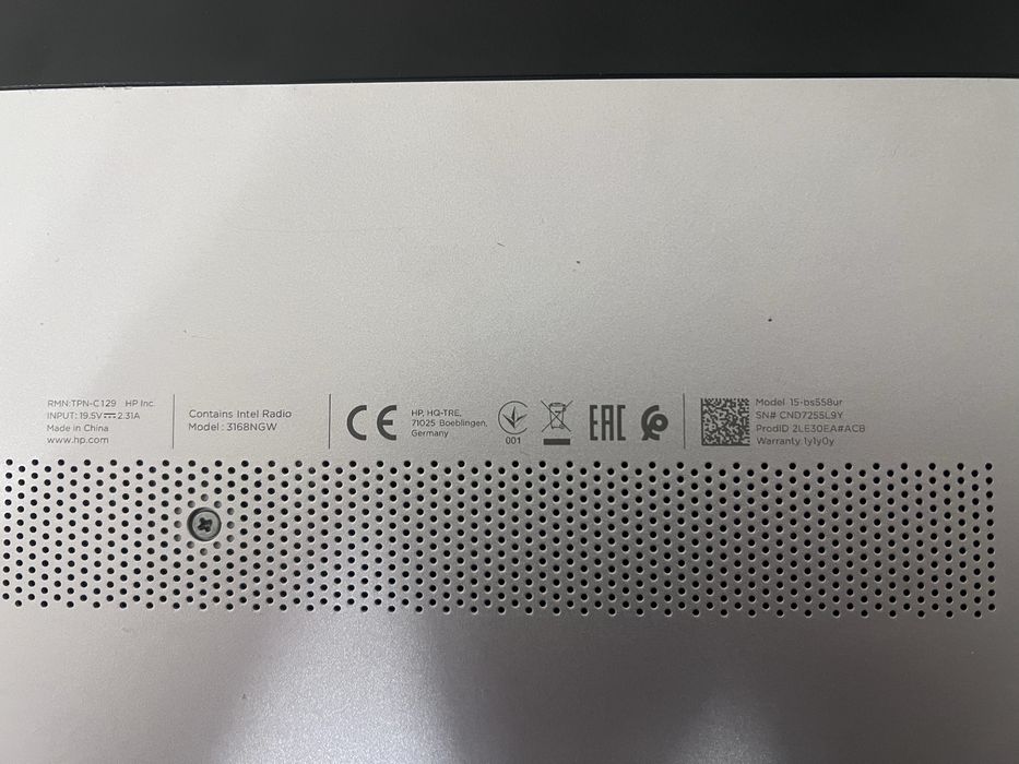 ноутбук HP 250 G6 i3-6006 8/128Gb нова акб