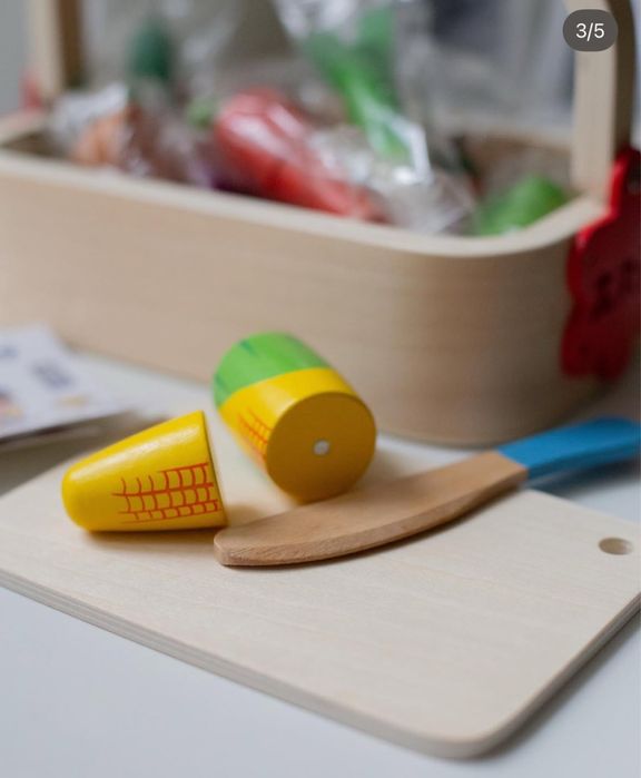 Набір деревʼяних овочів