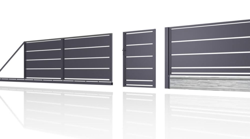 Brama przesuwna + furtka Zestaw