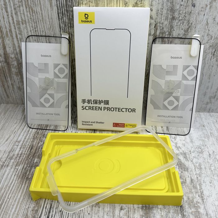 ‼️ 2 шт. Стекло Baseus Premium на iPhone 15 Pro Max/ 15 Pro Скло