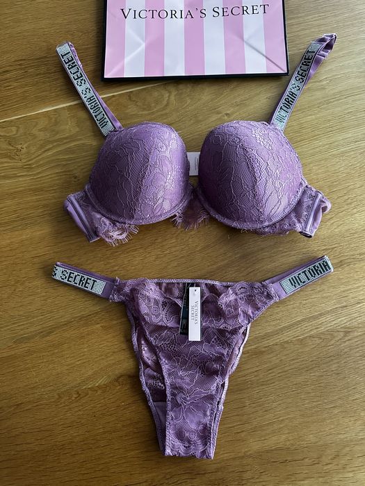 NOWY komplet bielizny Victoria’s Secret rozmiar C85 stanik + majtki