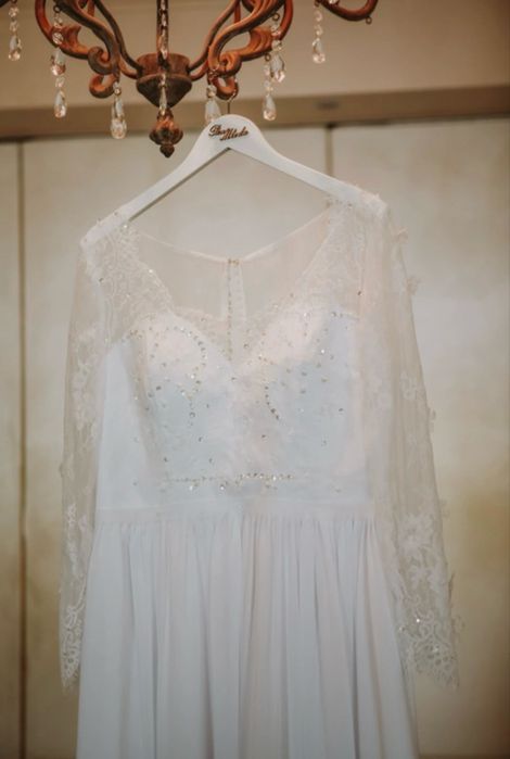 Suknia ślubna sukienka suknie slubne tiul A dekolt v