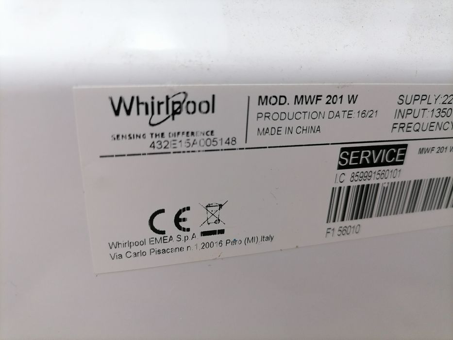 Kuchenka mikrofalowa Whirlpool