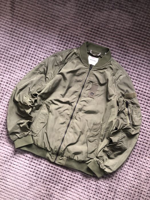 ZARA (S-M) Khaki Bomber Jacket мужской бомбер хаки зеленый ветровка