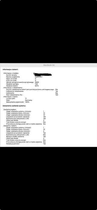 MacBook Air Apple M3 16GB RAM 13,6’’ 512GB DYSK