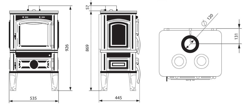 Piec koza kominek żeliwny FERGUSS LUX/MAGMA  10,2kW EkoProjekt 2022