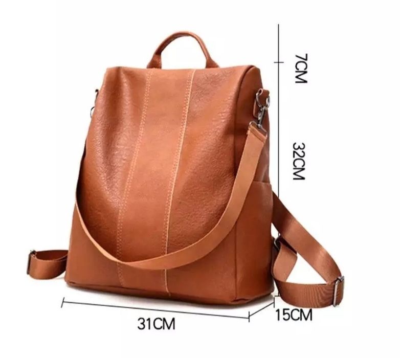 Mochila de senhora em pele